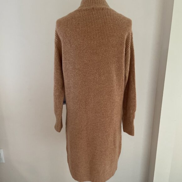Dreamers Mock Neck Sweater Tunic Women's Large Spice Ribbed Soft Cozycore NWT - Picture 7 of 12
